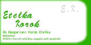 etelka korok business card